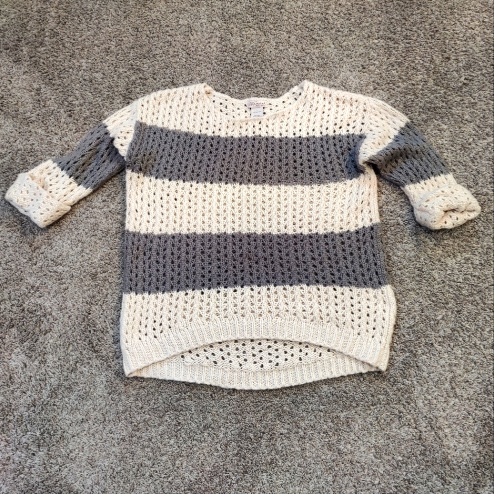 Striped Chunky Knit Sweater